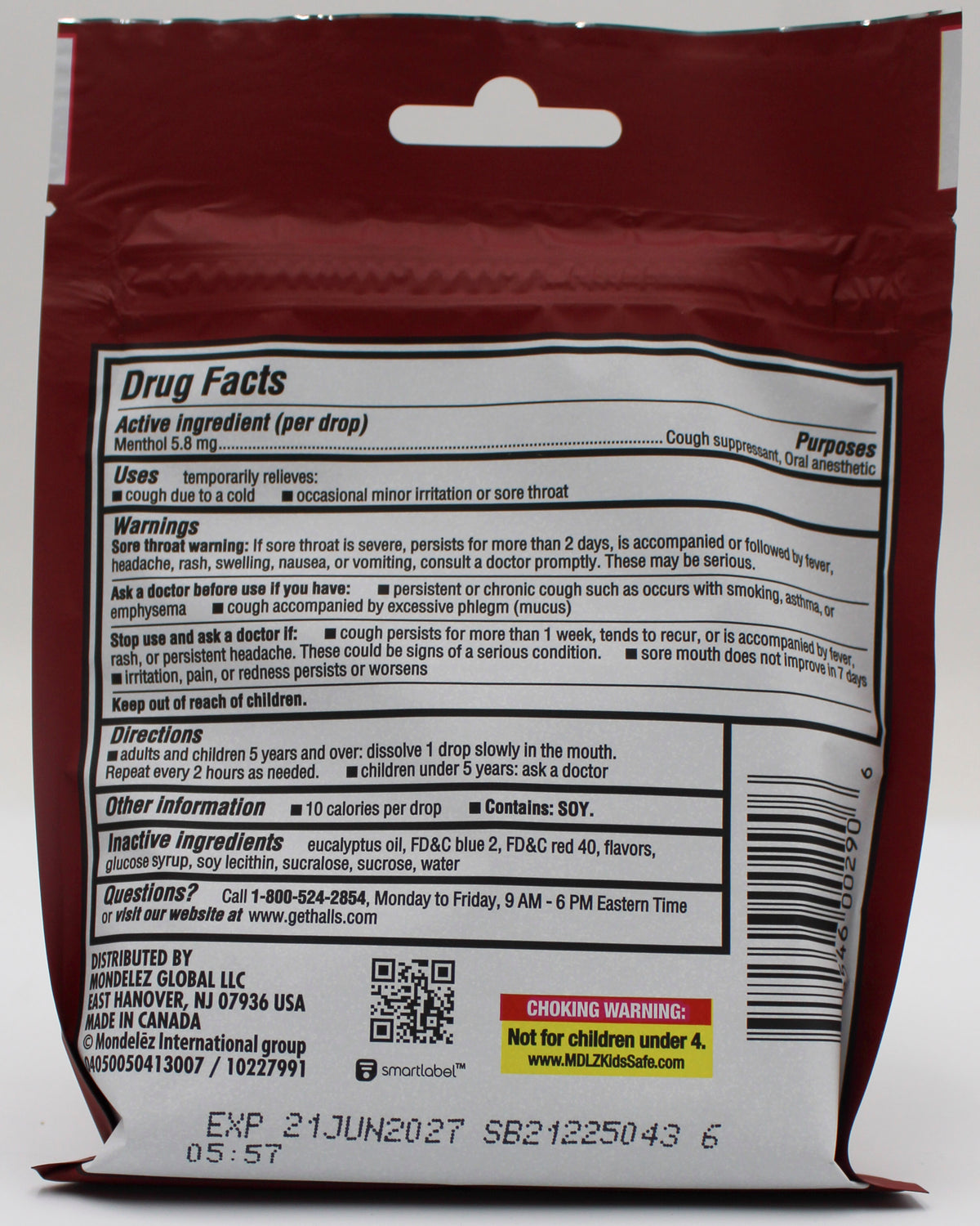 14PC HALLS CHERRY BAG 14 PC EXP 6/21/27