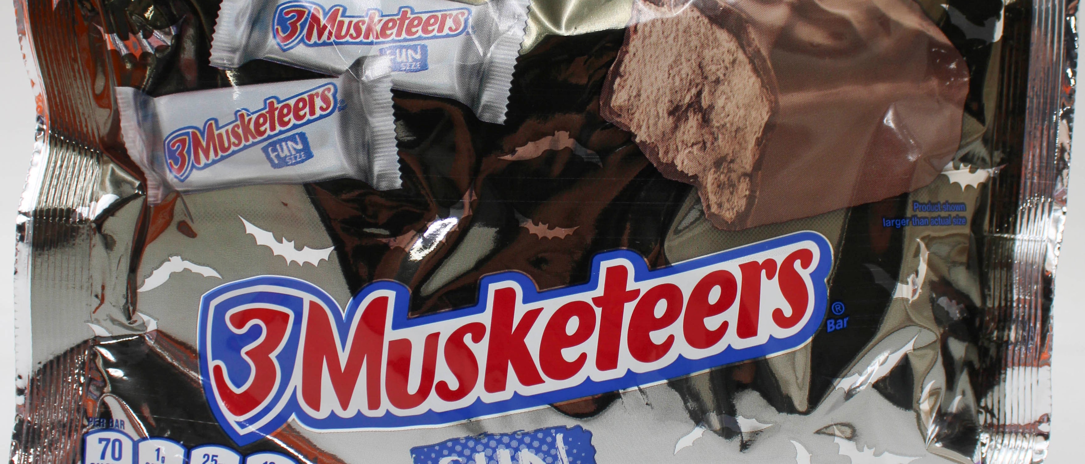 3 MUSKETEERS SPOOKY HALLOWEEN FUN SIZE CANDY 7.34oz BB 8/27