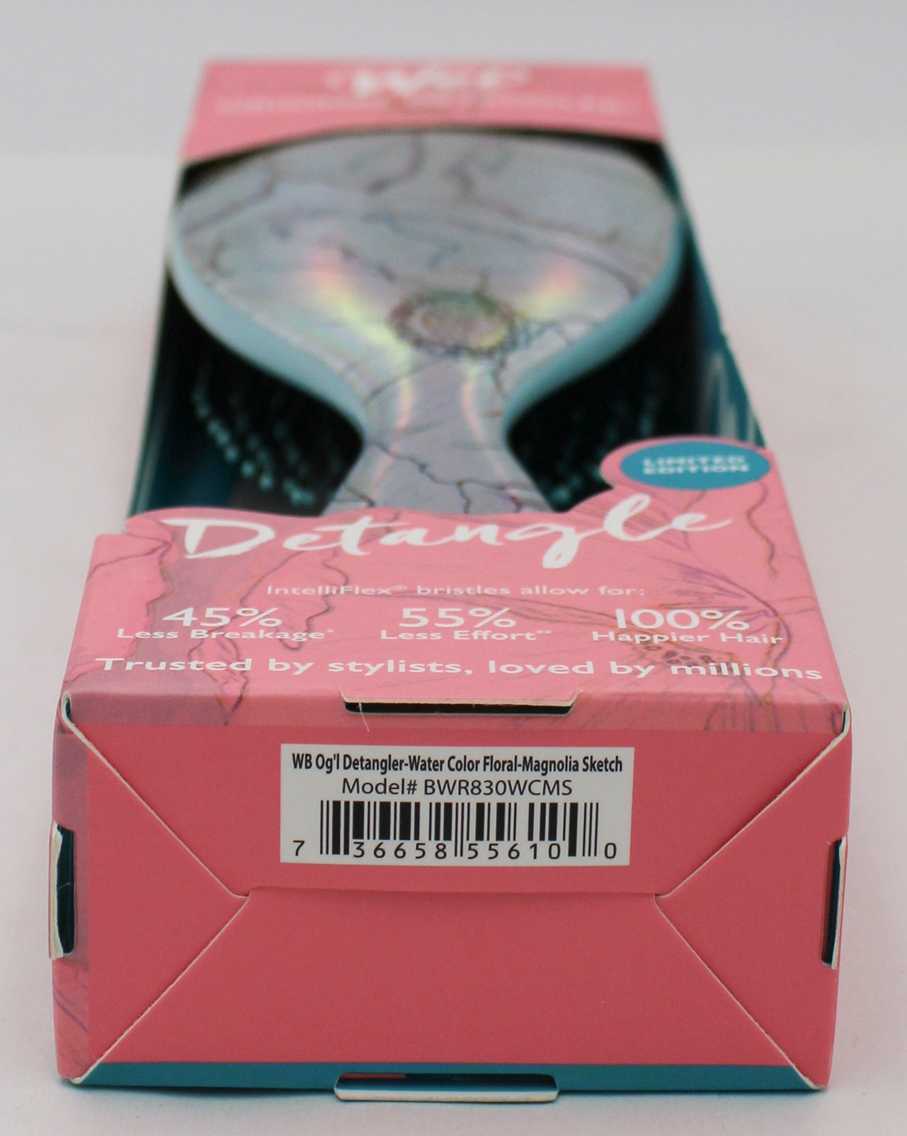 WET BRUSH ORIGINAL DETANGLER WATER COLOR FLORAL - MAGNOLIA SKETCH NI