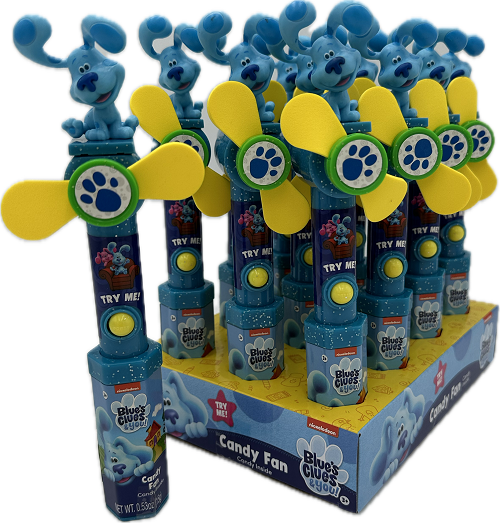 NICKELODEON  BLUE'S CLUES &YOU 0.53oz CANDY FAN   BEST BY 1/21/25