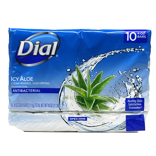 DIAL BAR SOAP 4oz/10PK-ICY ALOE