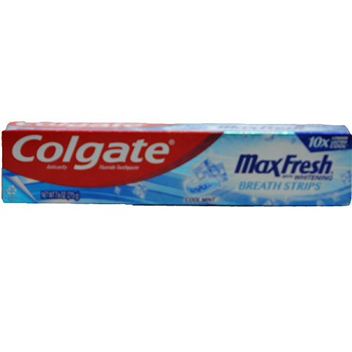 COLGATE T/PASTE 7.6oz MAX FRESH-COOL MINT EXP 10/23 NI