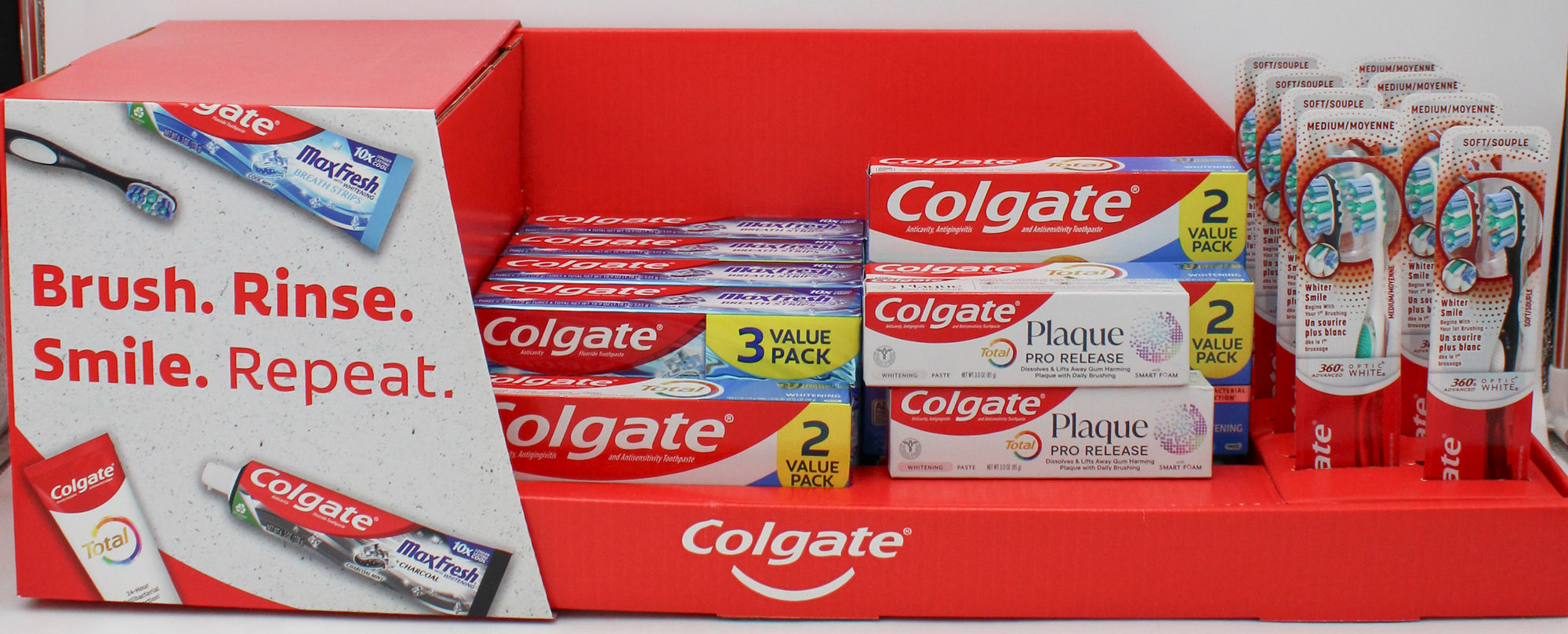 COLGATE TOOTHBRUSH/TOOTHPASTE ASSORTED DISPLAY EXP 4/2025 NI