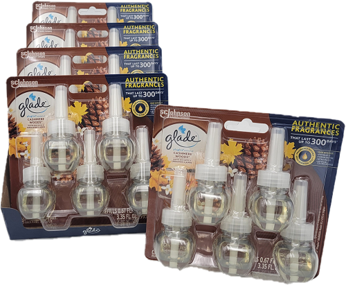 GLADE PLUGINS SCENTED OIL REFILLS CASHMERE WOODS 5CT 0.67oz