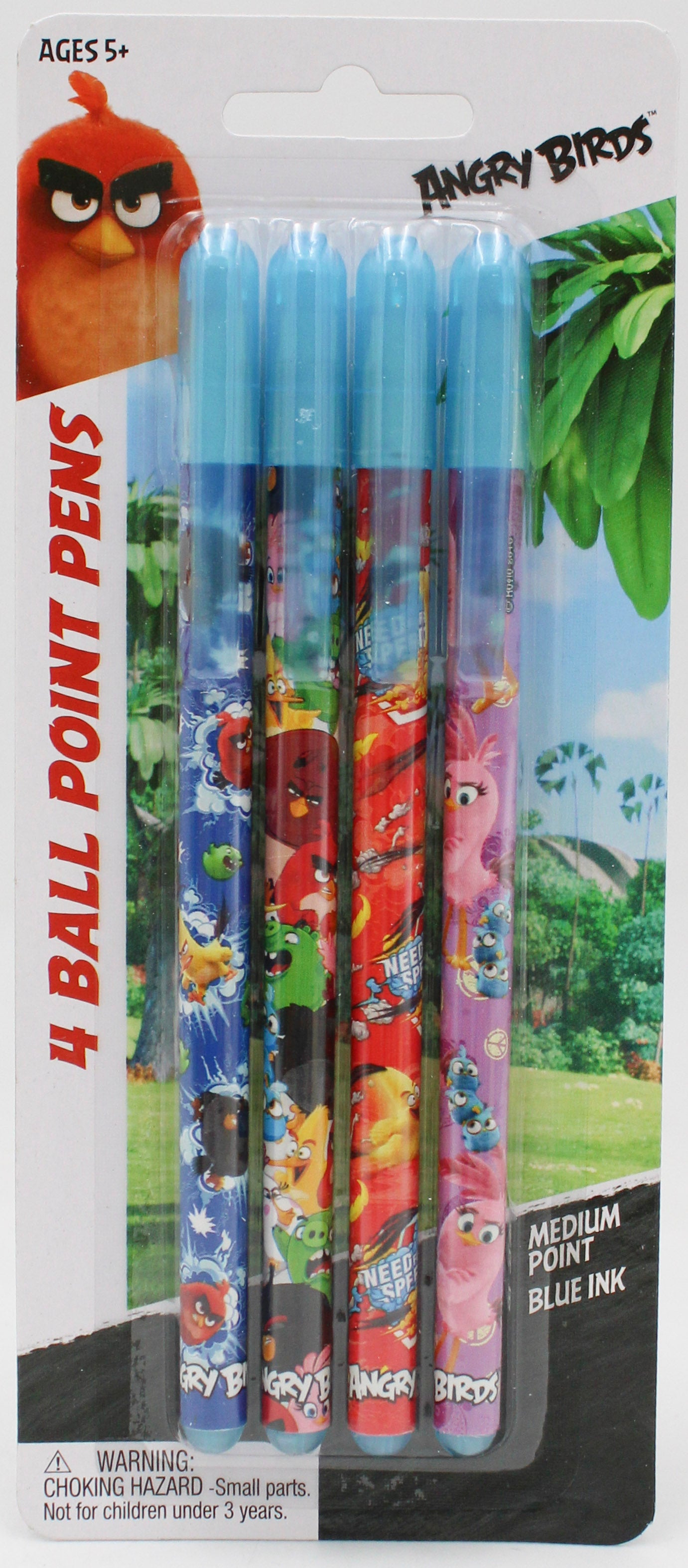 ANGRY BIRDS 4 PK PENS^