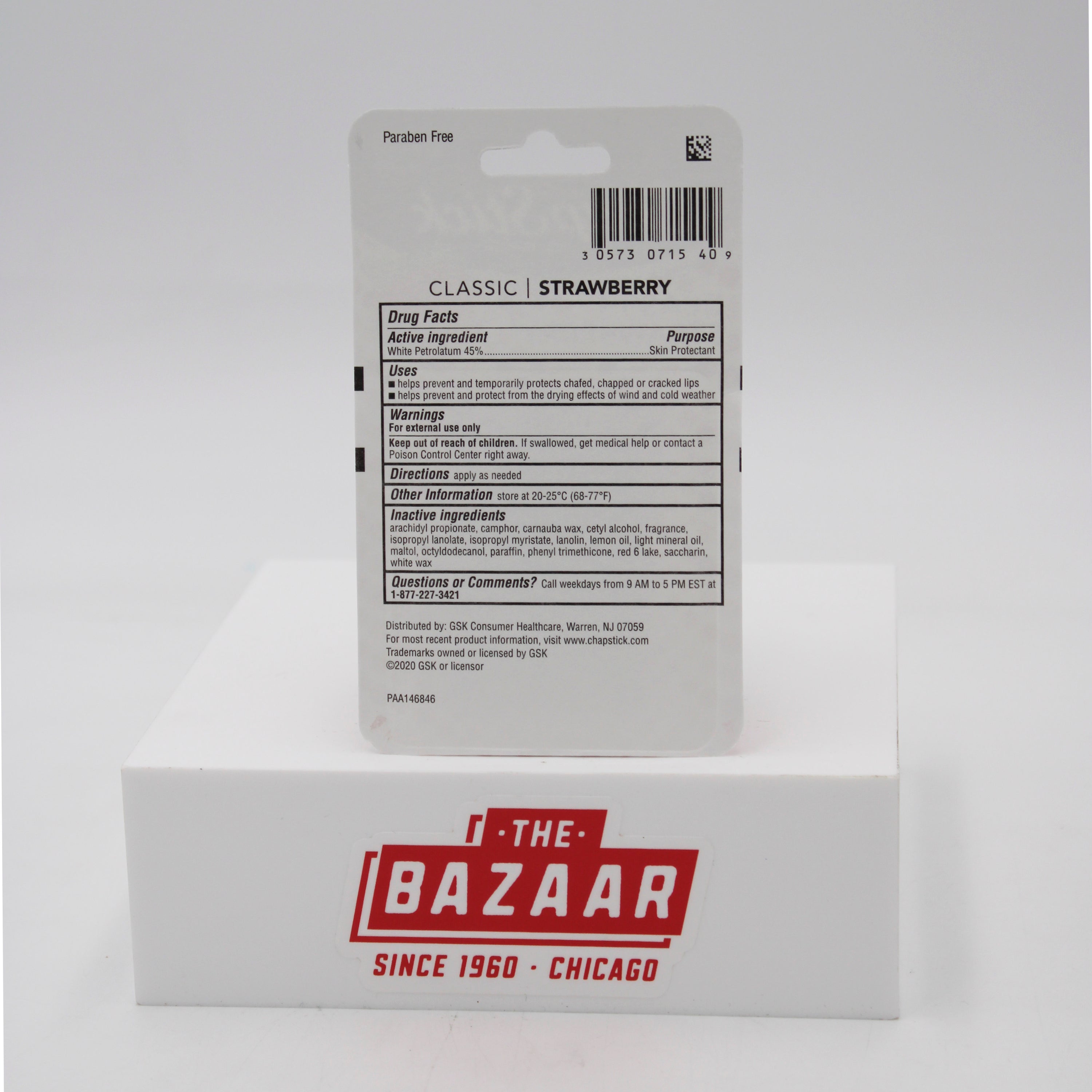 CHAPSTICK STRAWBERRY 3ct 0.15oz EXP 12/31/2027