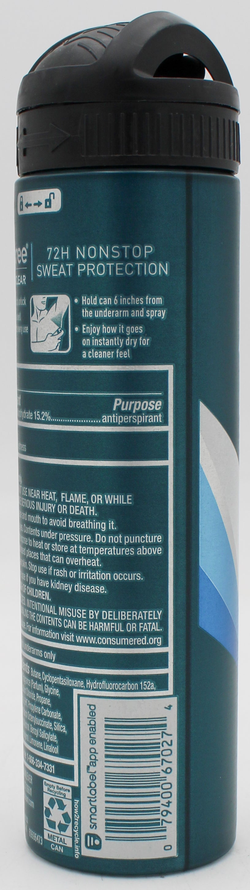 DEGREE FOR MEN ANTIPERSPIRANT AEROSOL ULTRA CLEAR BLACK + WHITE FRESH 3.8oz