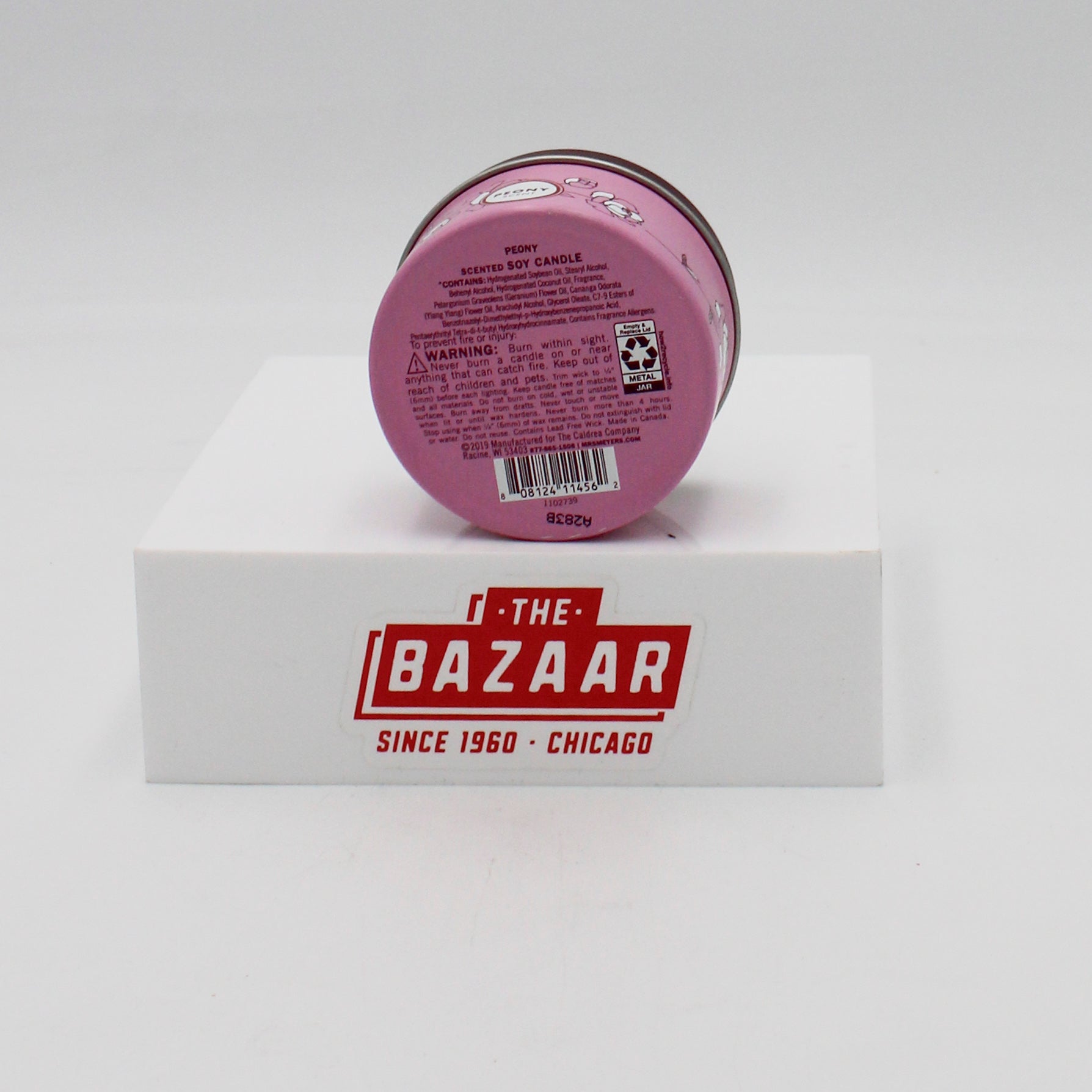 MRS MEYERS TIN CANDLE PEONY 2.9oz US