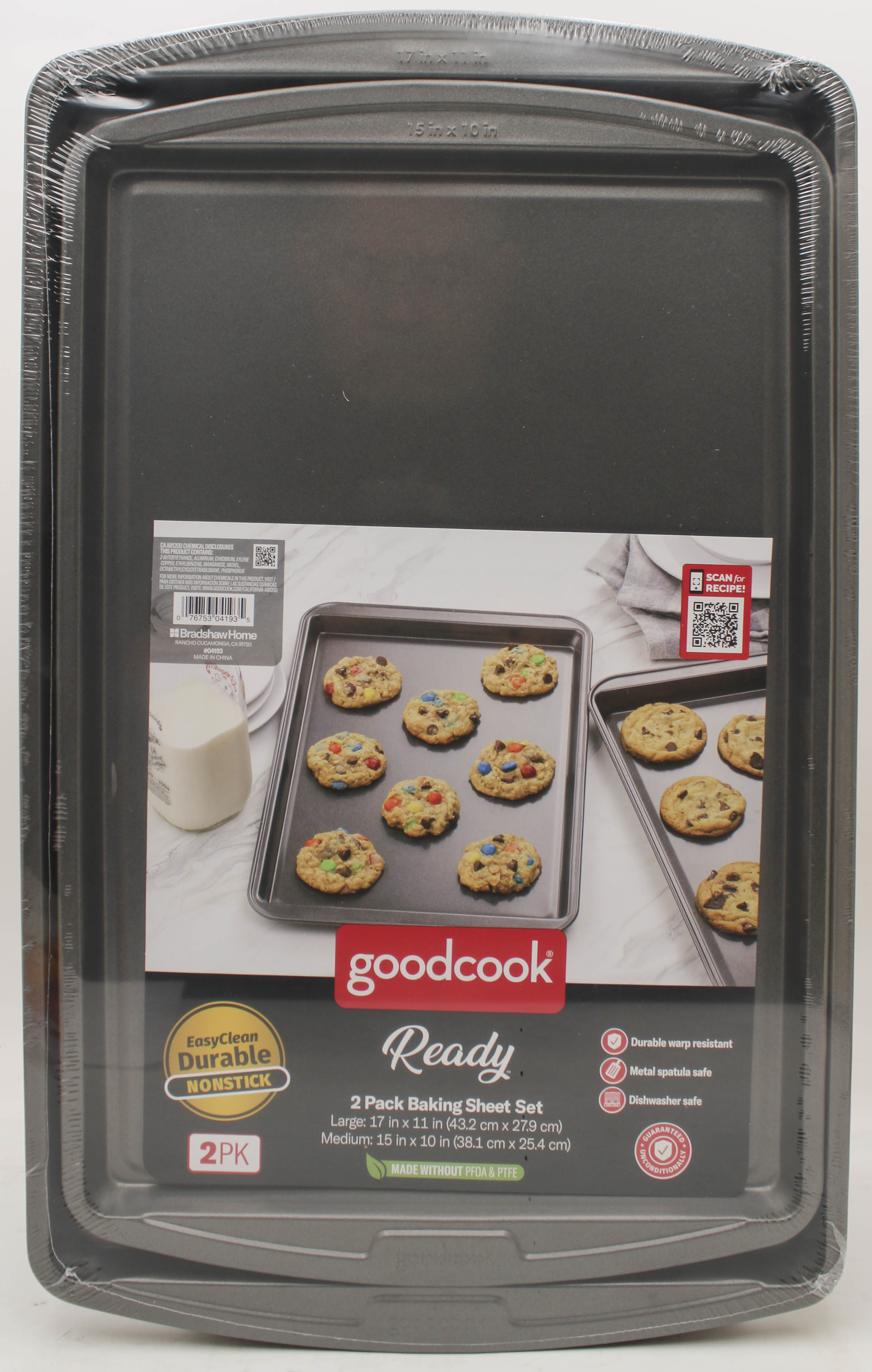 2PC GOOD COOK NS COOKIE SHEETS - 10X15 & 11X17