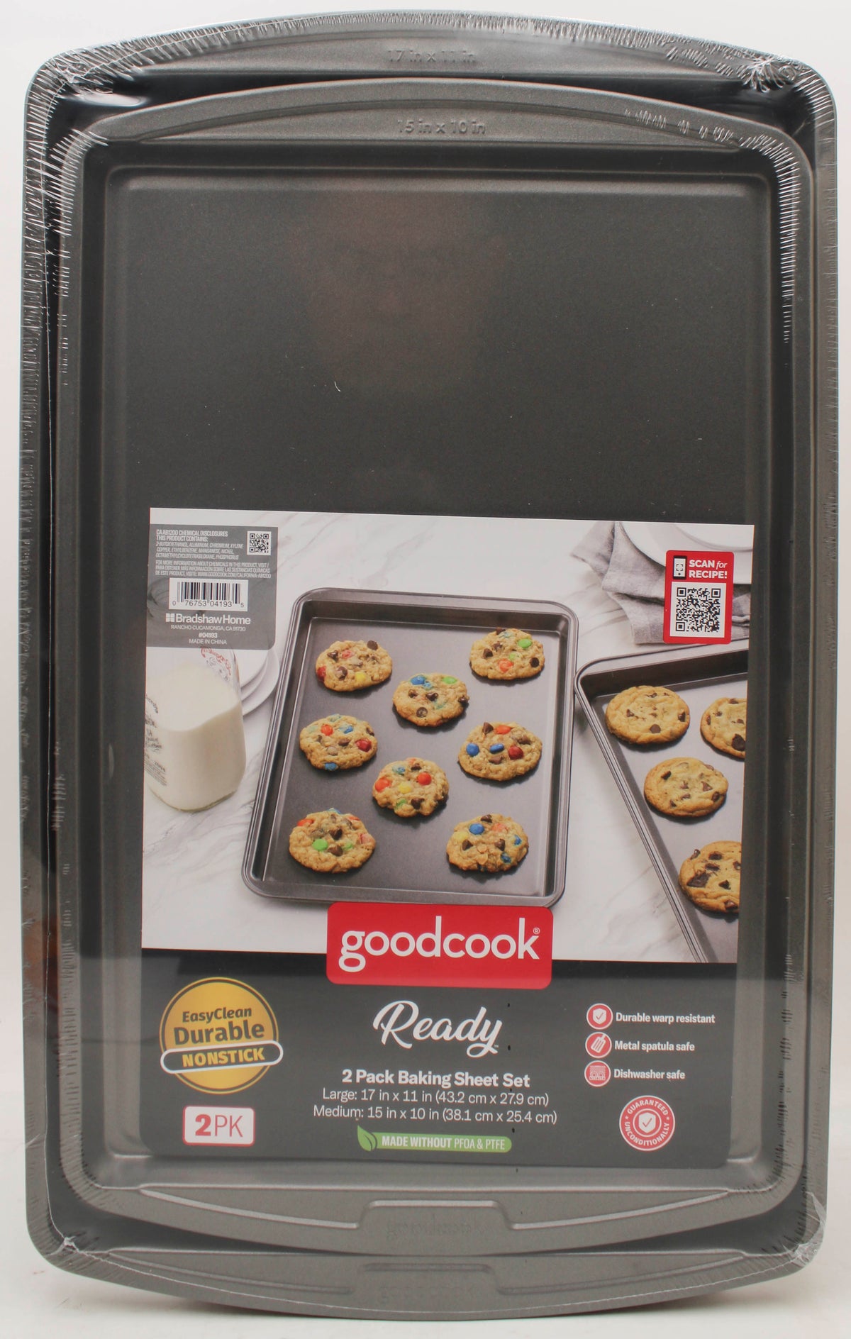 2PC GOOD COOK NS COOKIE SHEETS - 10X15 & 11X17