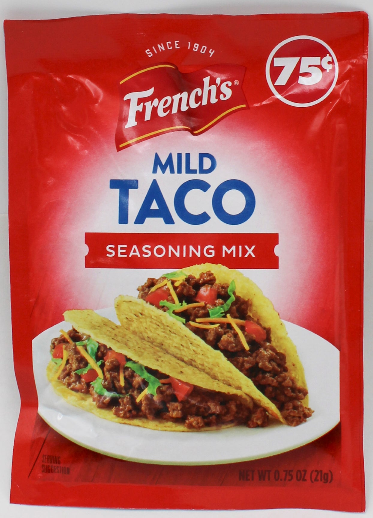 FRENCH'S TACO SEASONING MIX MILD .75 Oz BB 5/10/2027
