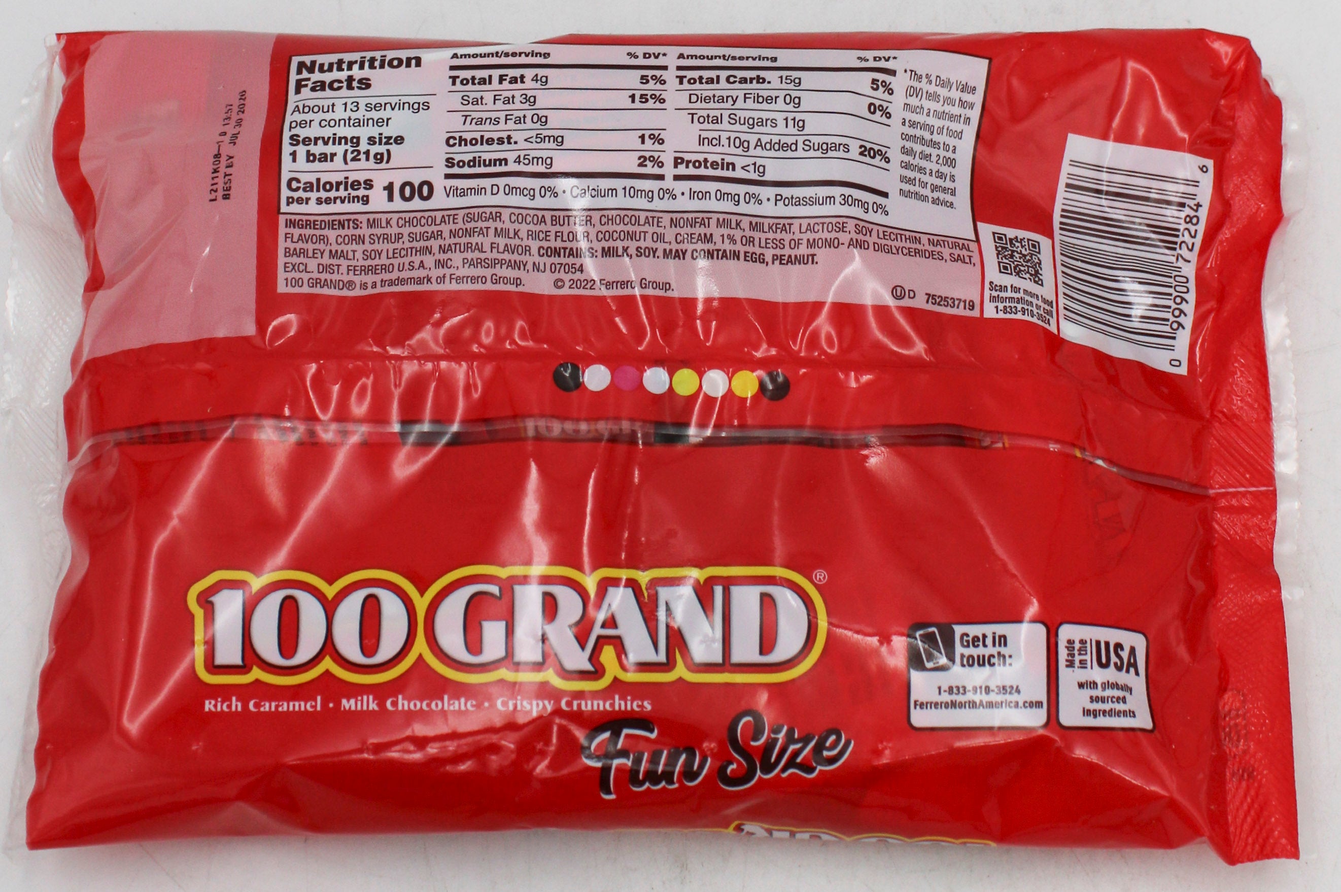 100 GRAND FUN SIZE LDB 10 Oz BB 7/30/26