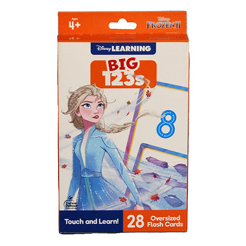 DISNEY LEARNING BIG 123s FROZEN 2 FLASH CARDS AGES 4+/28 OVERSIZED CARDS PP $9.99