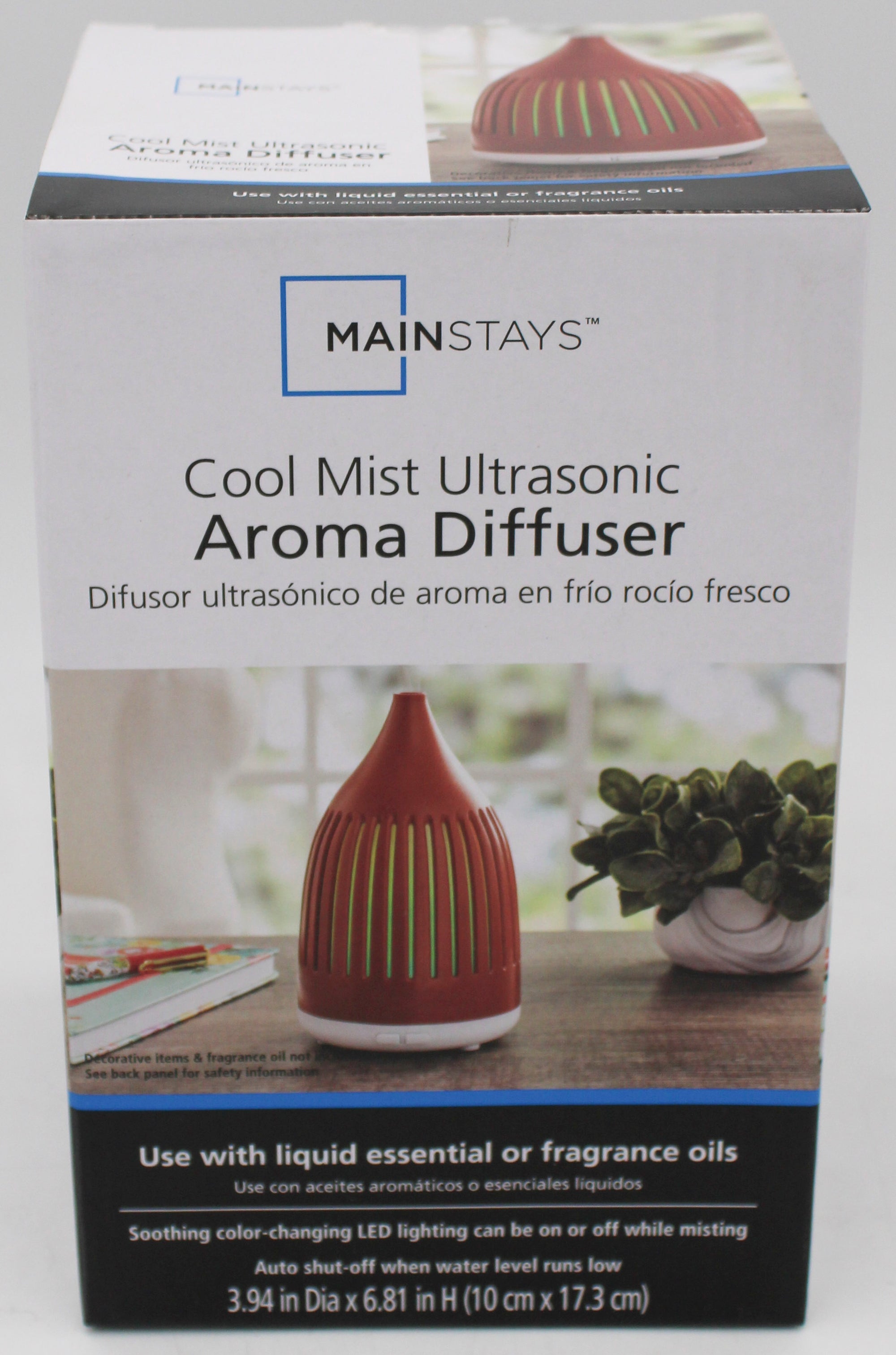 MAINSTAYS COOL MIST ULTRASONIC AROMA DIFFUSER