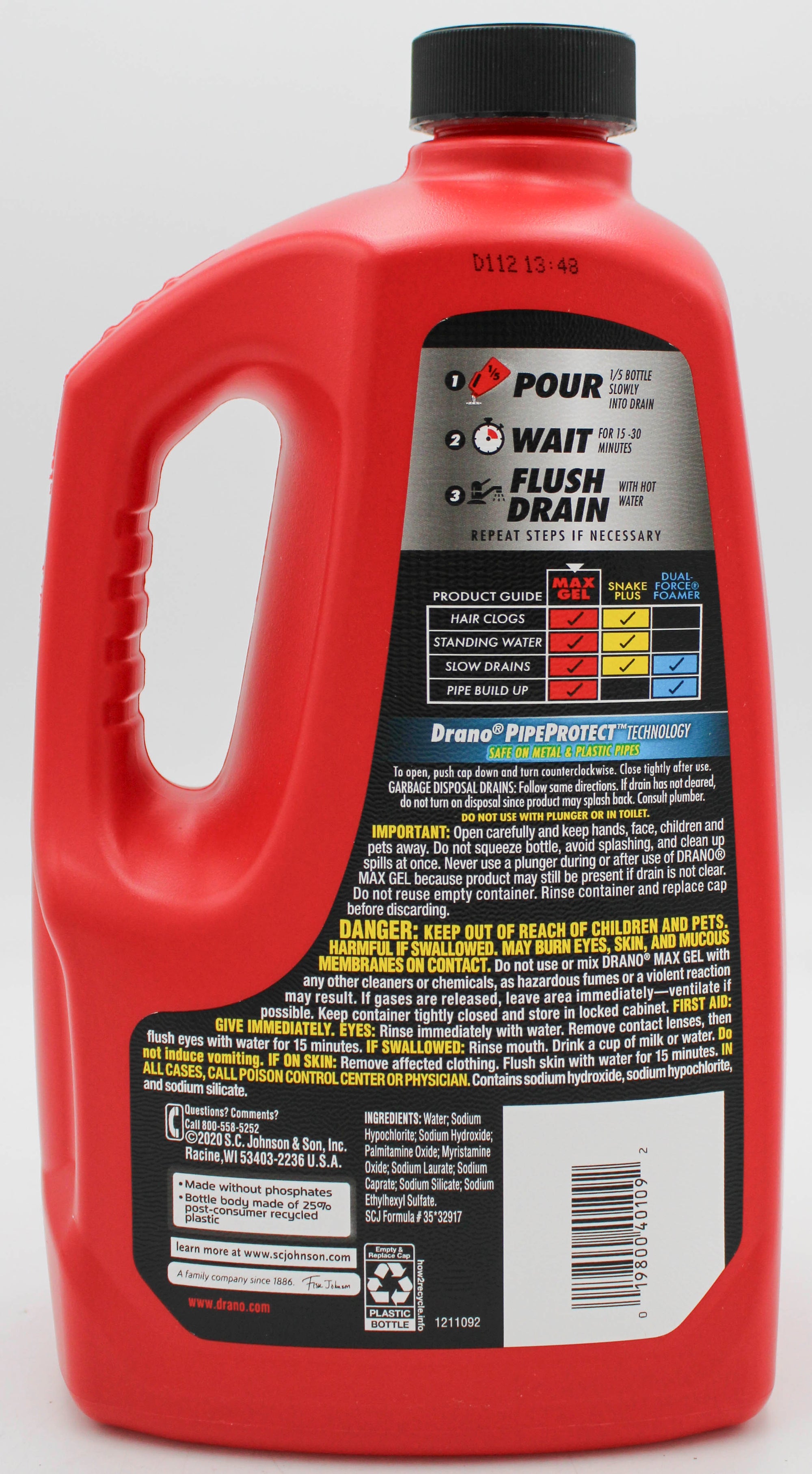 SP DRANO CLOG RMVR 80oz-MAX GEL*