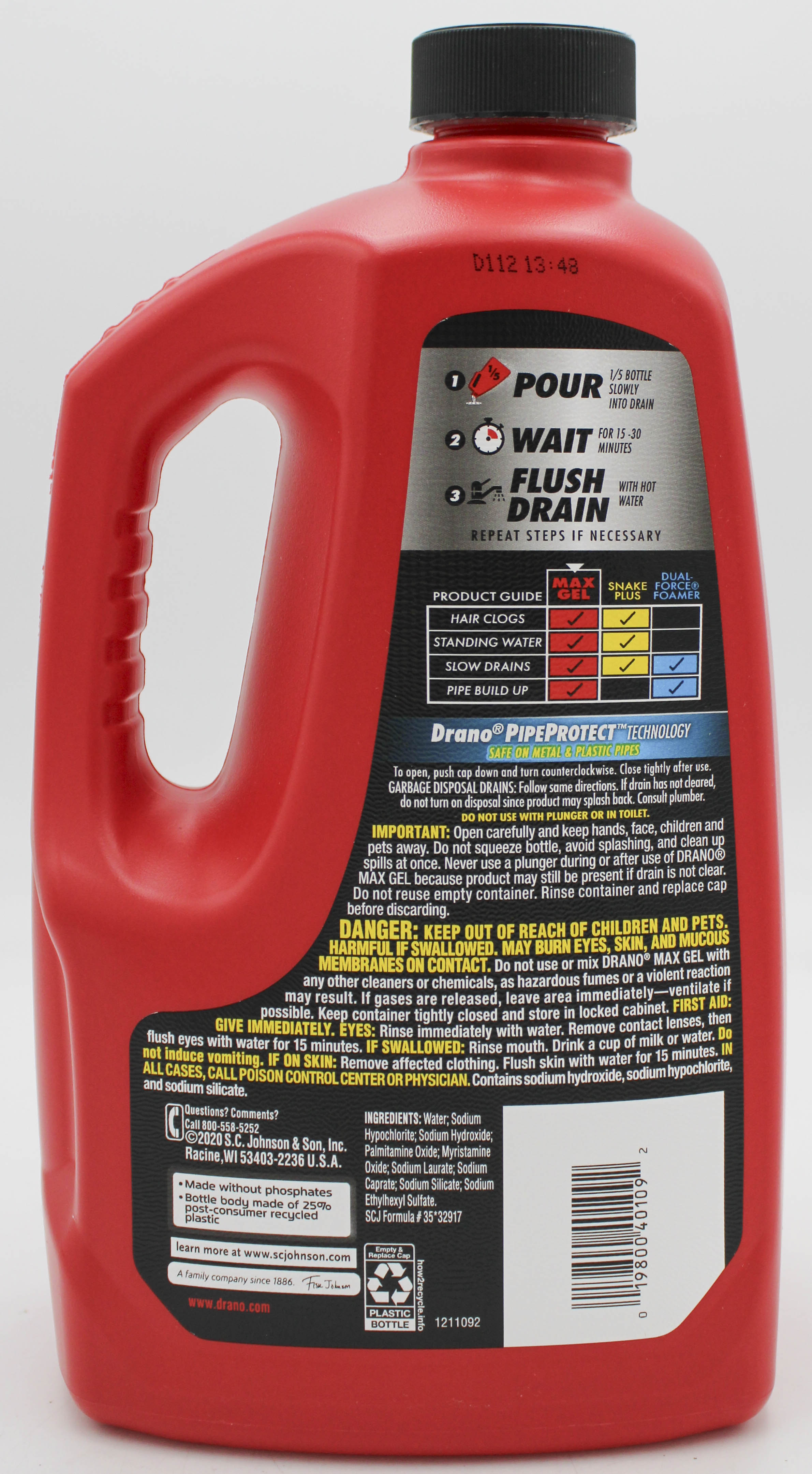 SP DRANO CLOG RMVR 80oz-MAX GEL*