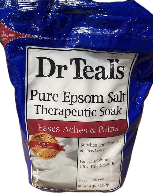 SP DR TEAL EPSOM SALT THERAPEUTIC SOAK 6LBS FRAGANCE FREE NI