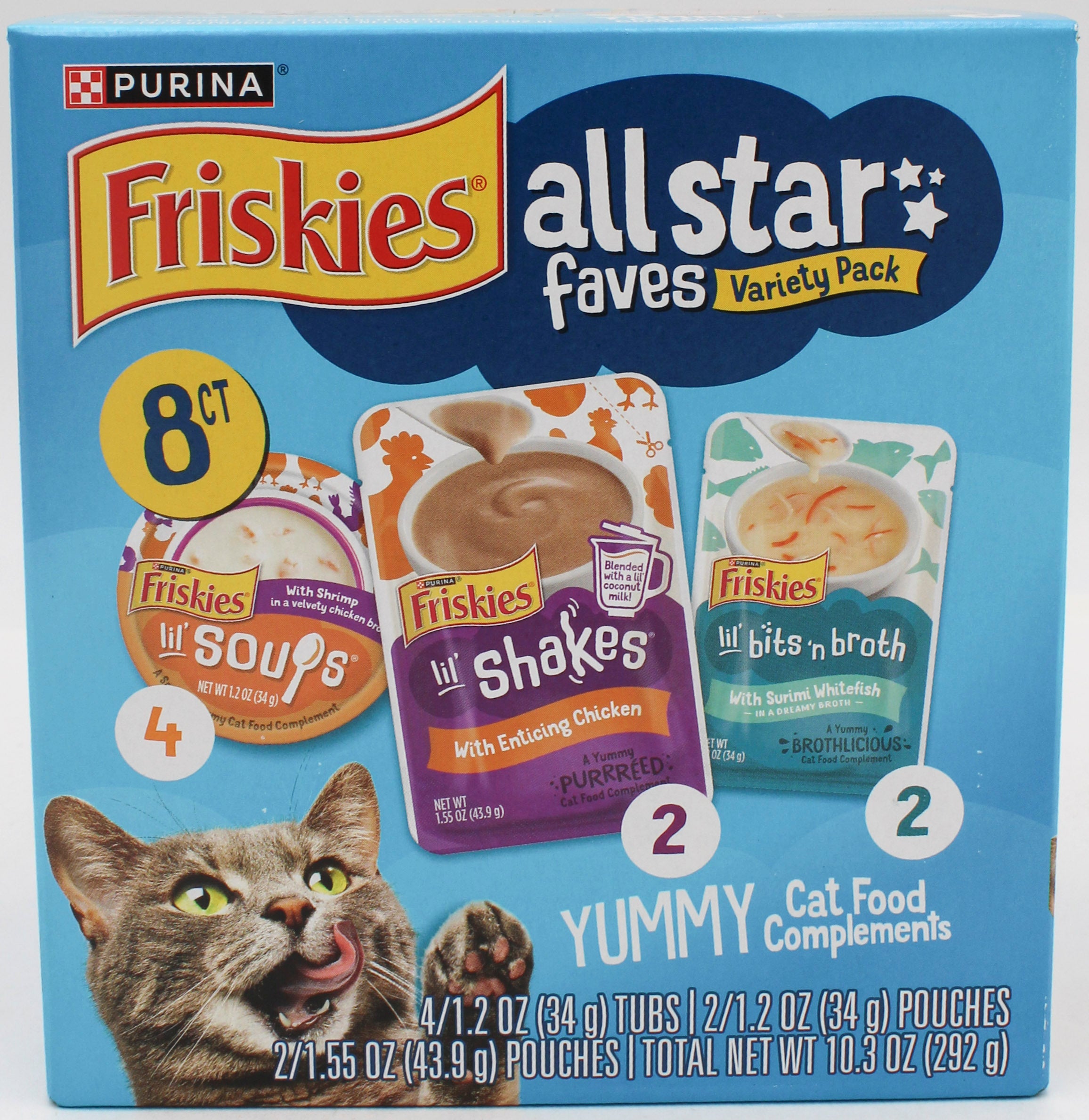 FRISKIES ALLSTAR FAVES VARIETY PACK 8CT 10.3oz. BB 8.31.26 NI