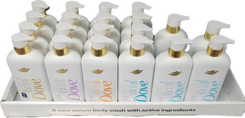 DOVE BODY WASH 20CT 18.5oz ASSORTED