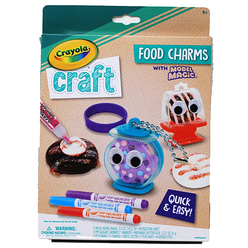 CRAYOLA CRAFT FOOD CHARMS W/MODEL MAGIC