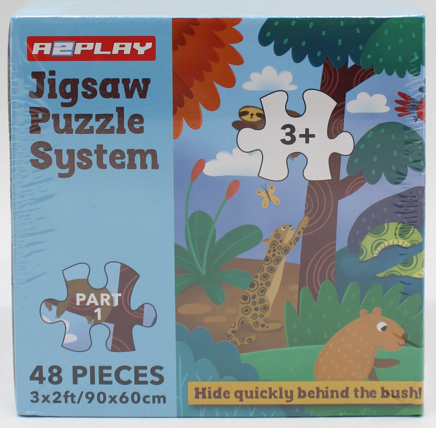 REPLAY 48pc JIGSAW PUZZLE SYSTEM 3' x 2' ANIMALS
