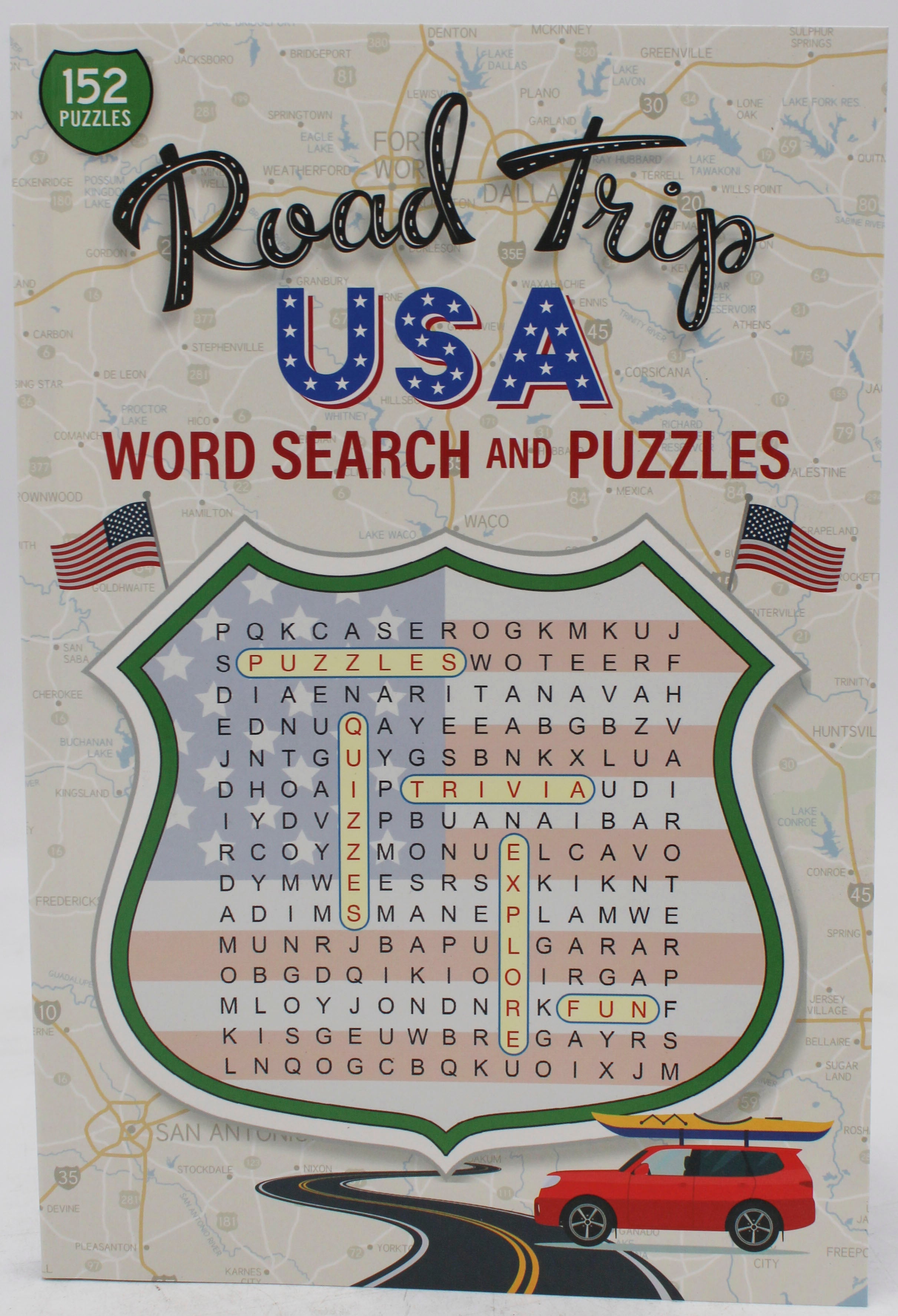 ROAD TRIP USA WORD SEARCH AND PUZZLES 192pg