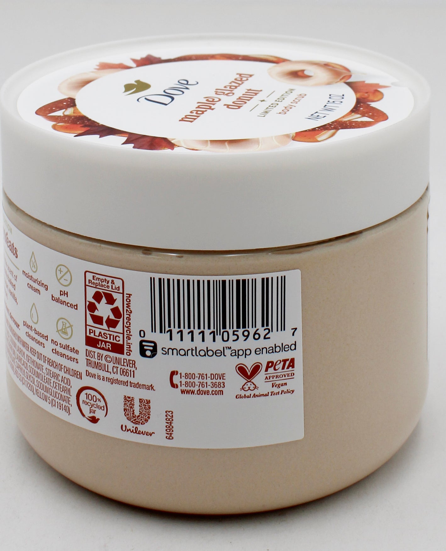 DOVE BODY SCRUB MAPLE GLAZED DONUT 15oz