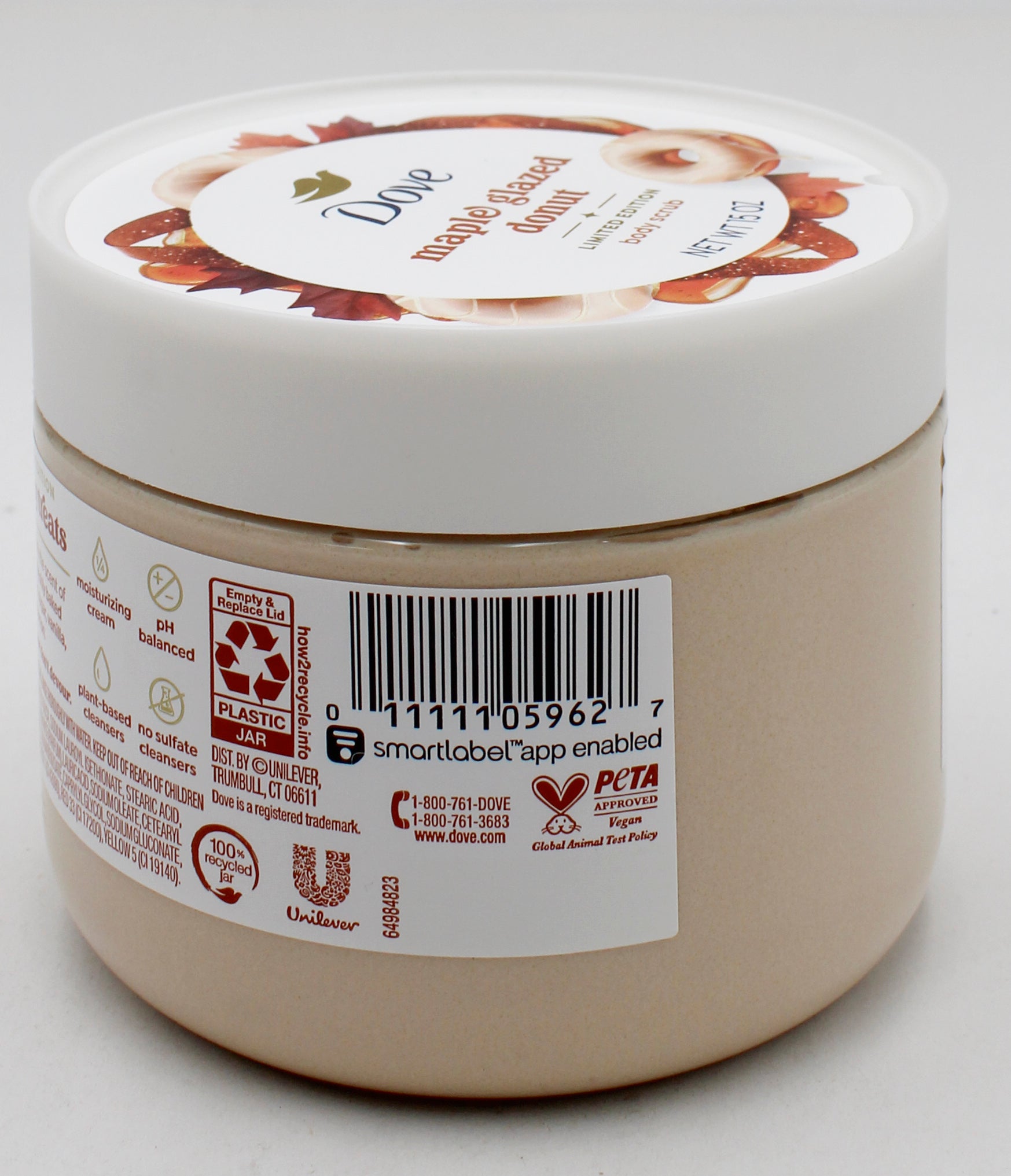 DOVE BODY SCRUB MAPLE GLAZED DONUT 15oz