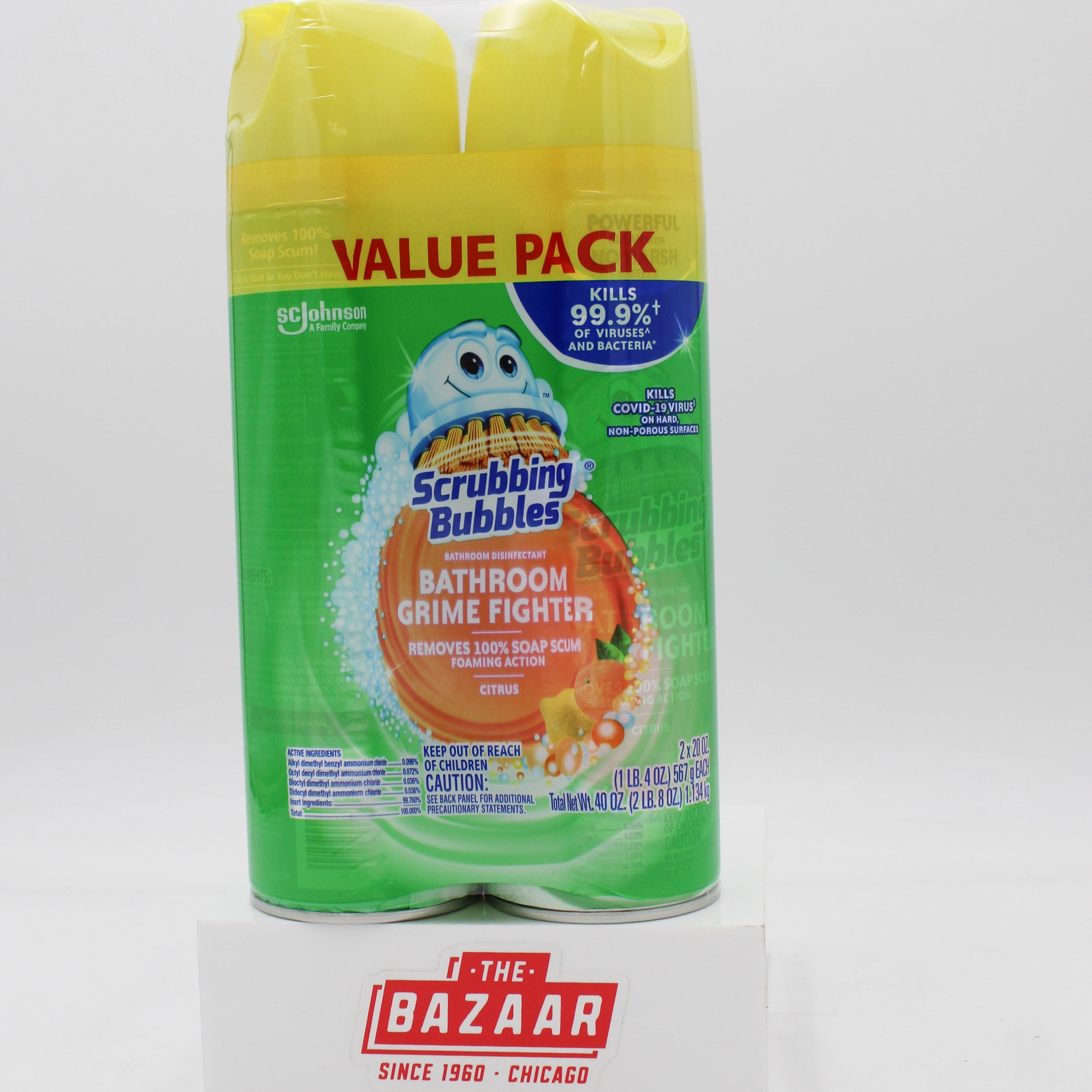 SP SB BATHROOM CLEANER 2PK 20oz CITRUS