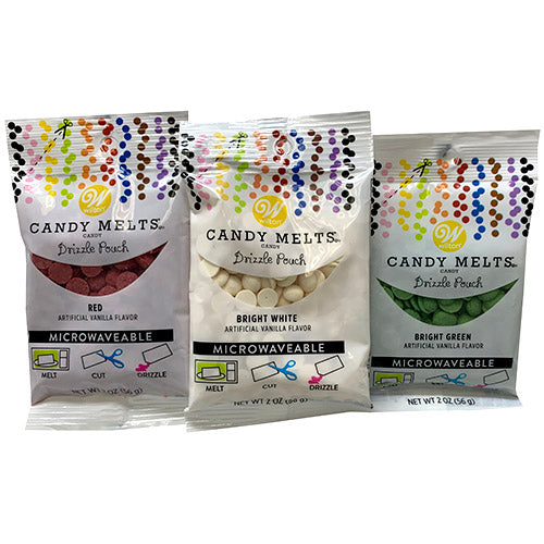 SP WILTON CANDY MELT POUCH .2OZ ASST