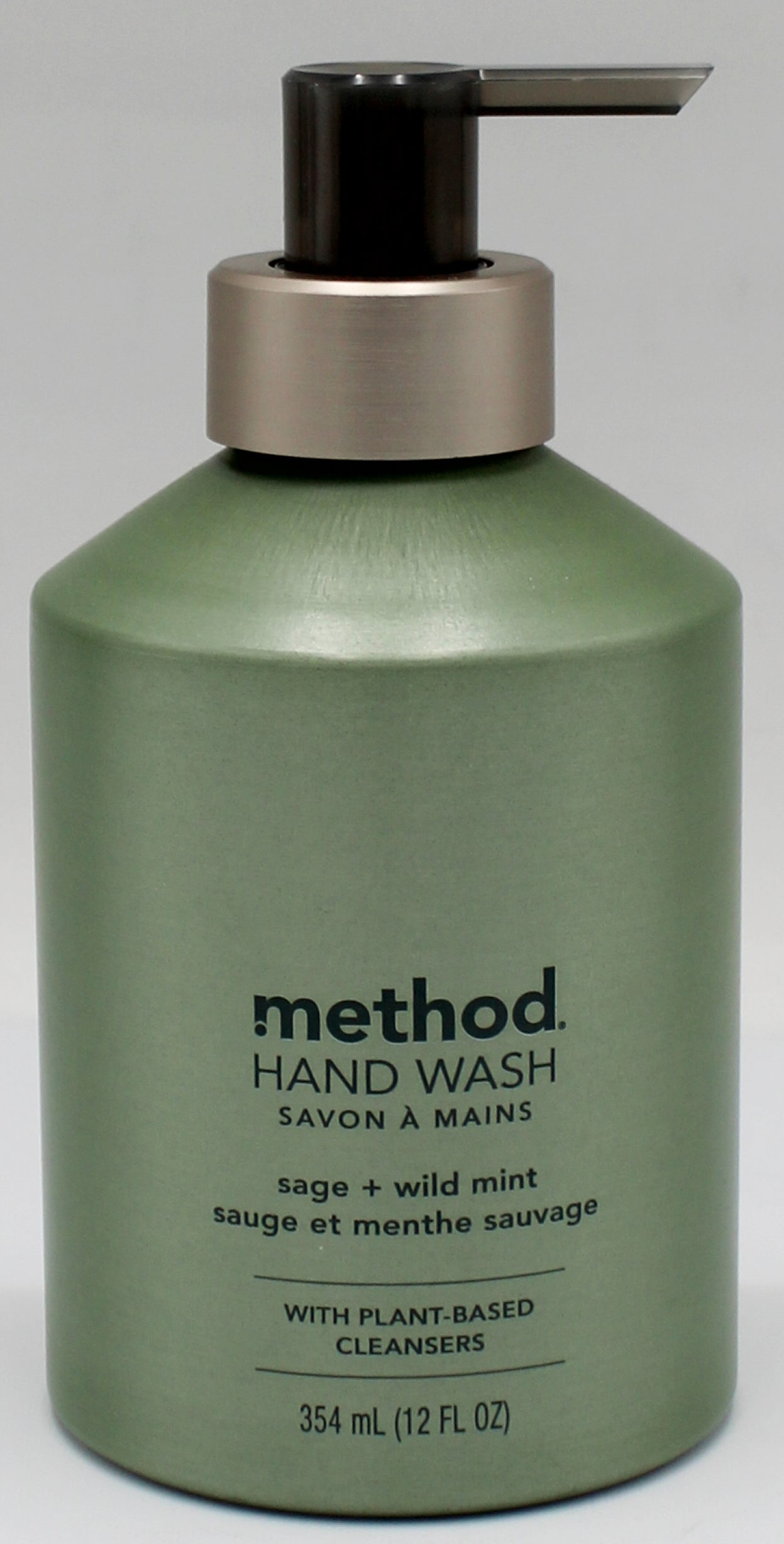 Method Premium Gel Hand Wash Sage & Wild Mint 12oz w/ Aluminum Dispenser