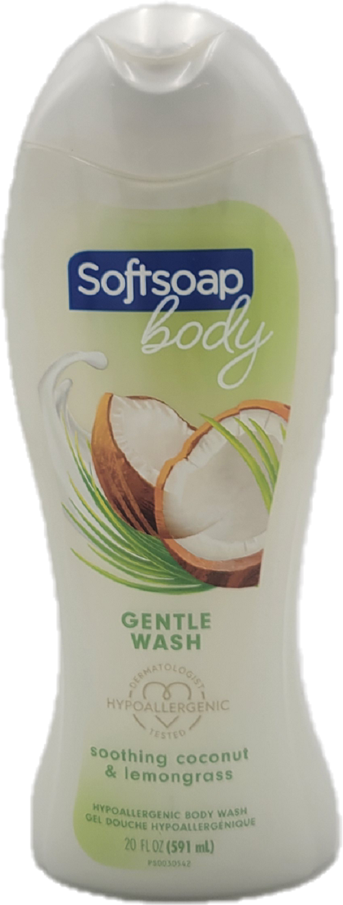 SOFT SOAP BODY GENTLE WASH 20oz COCONUT & LEMONGRASS NI