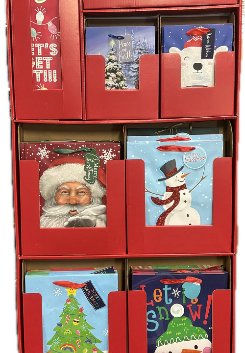 176PCS ASSORTED GFT BG DISPLAY