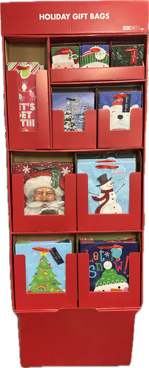 176PCS ASSORTED GFT BG DISPLAY