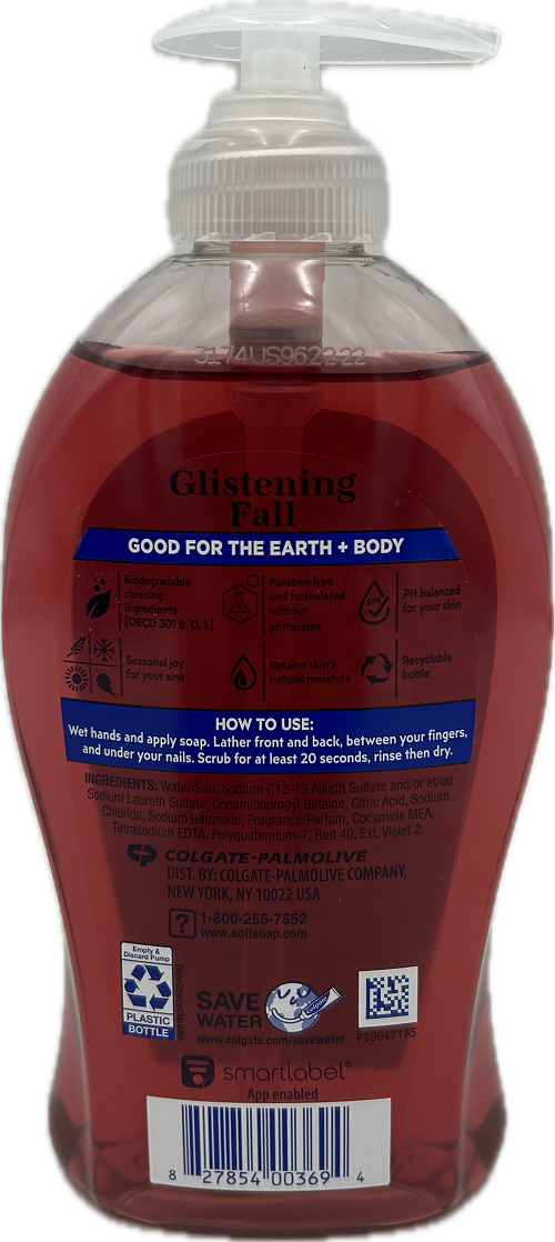 SOFTSOAP LIQUID HAND SOAP FALL APPLE 11.25floz NI