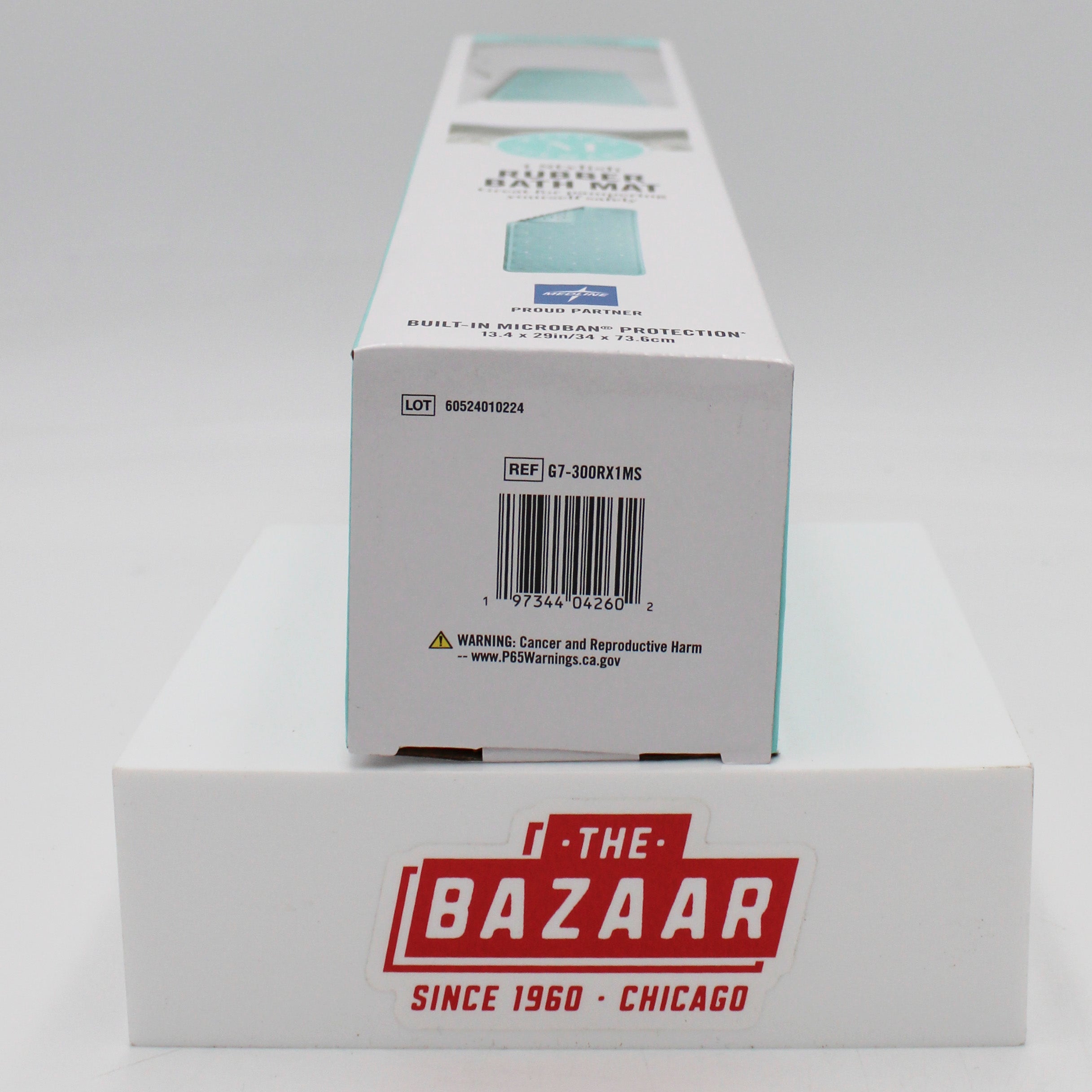 MARTHA STEWART RUBBER BATH MAT 13.4"x29" NI