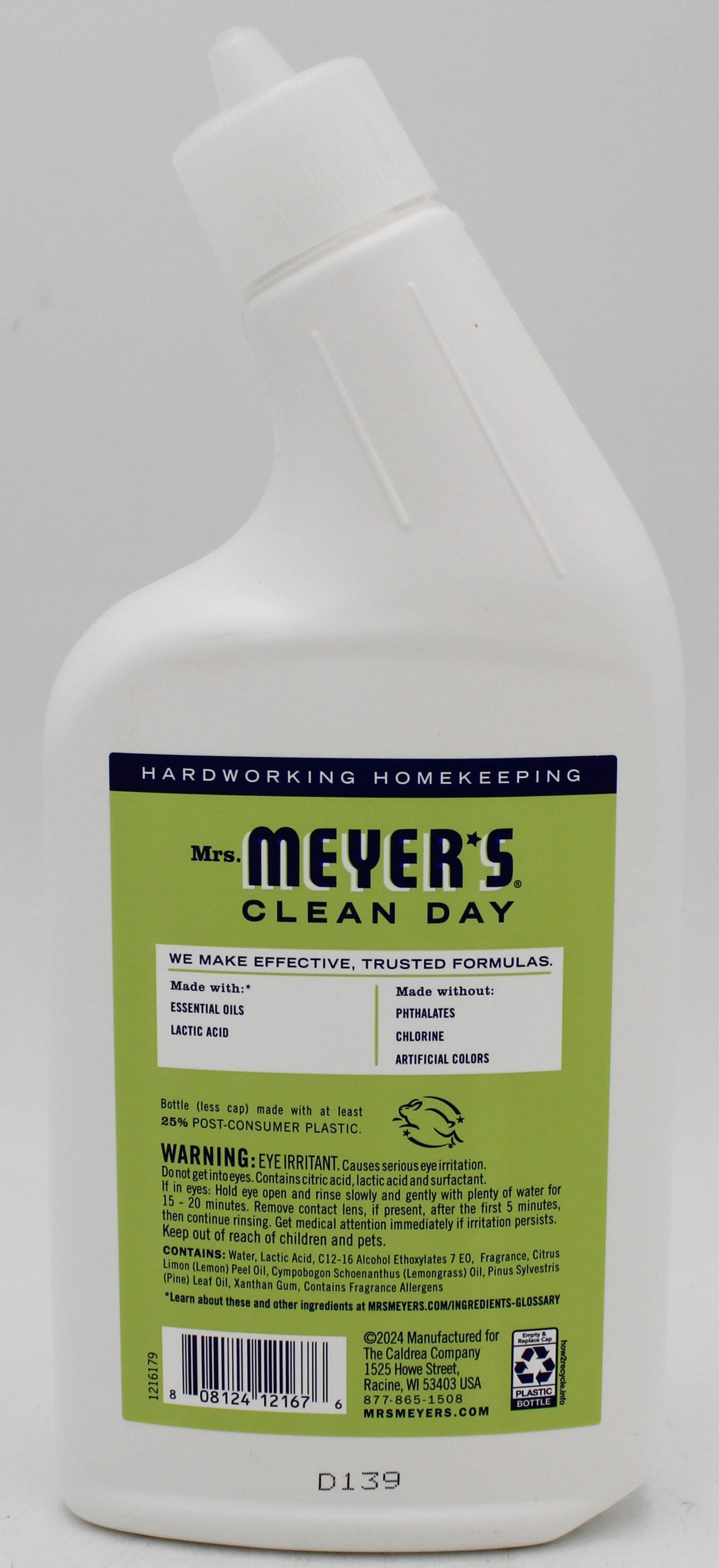SP MEYER'S TOILET BOWL CLEANER 24oz LEMON VERBENA SCENT