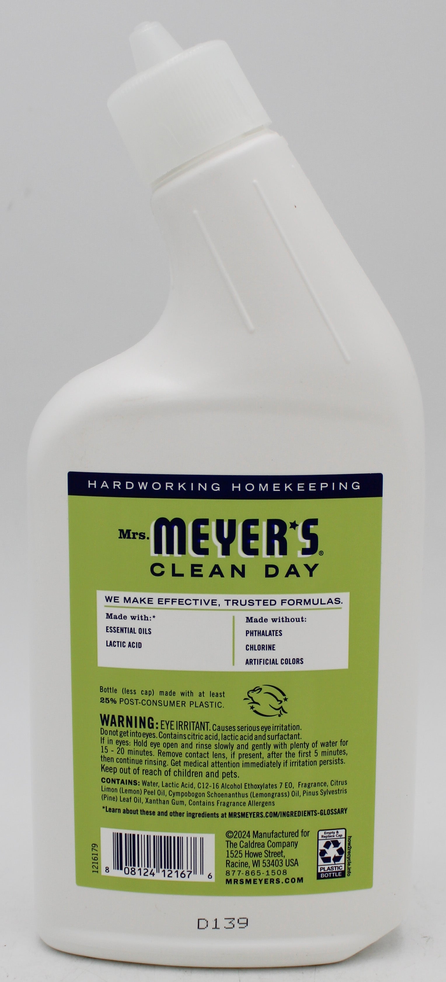 SP MEYER'S TOILET BOWL CLEANER 24oz LEMON VERBENA SCENT