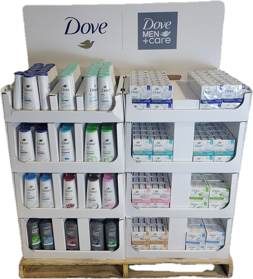 DOVE BODY WASH/BAR MIXED HALF PALLET