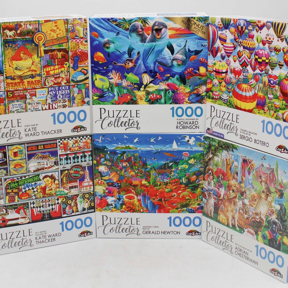 PUZZLE COLLECTOR 60'S RETRO 1000pc ASSORTMENT