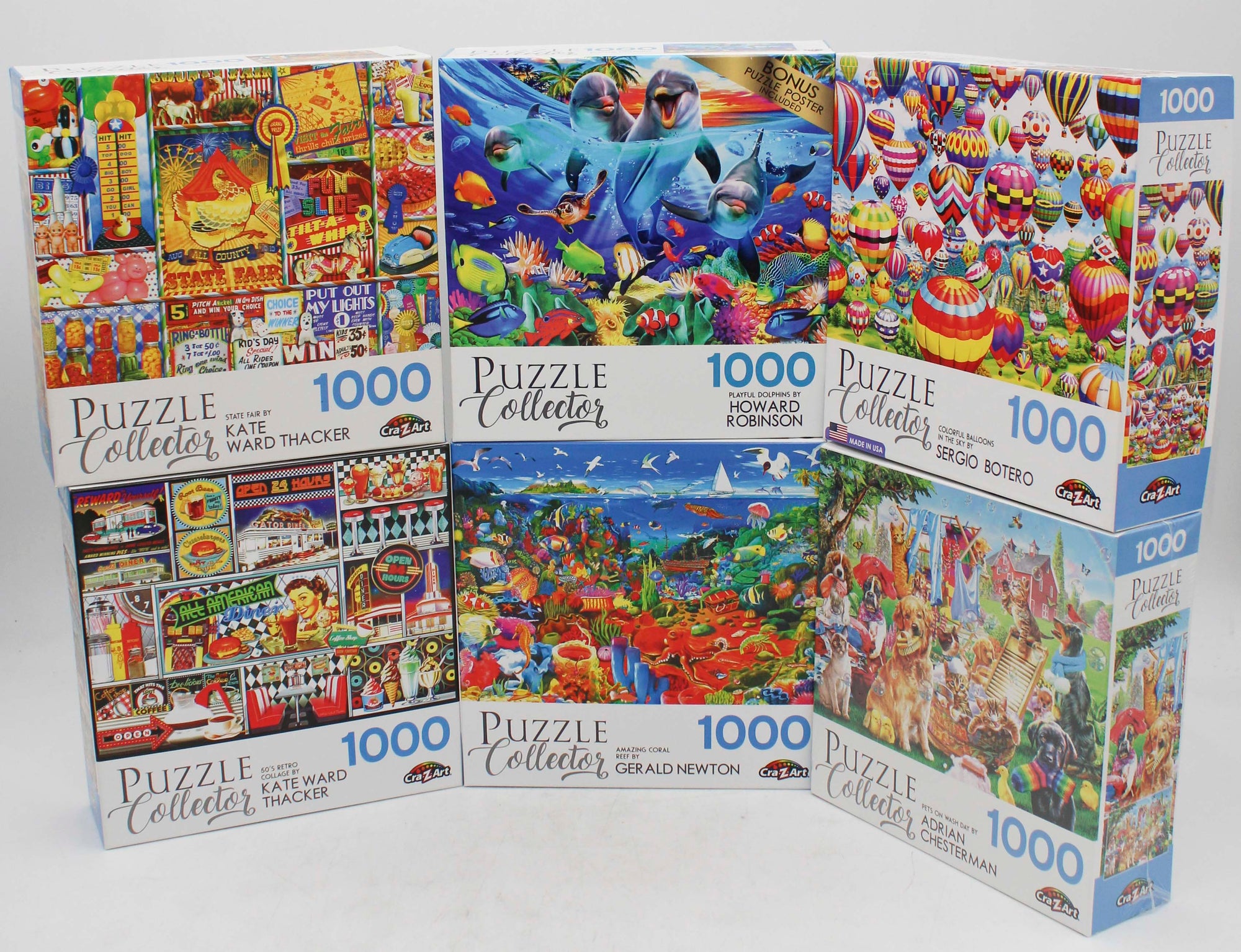 PUZZLE COLLECTOR 60'S RETRO 1000pc ASSORTMENT