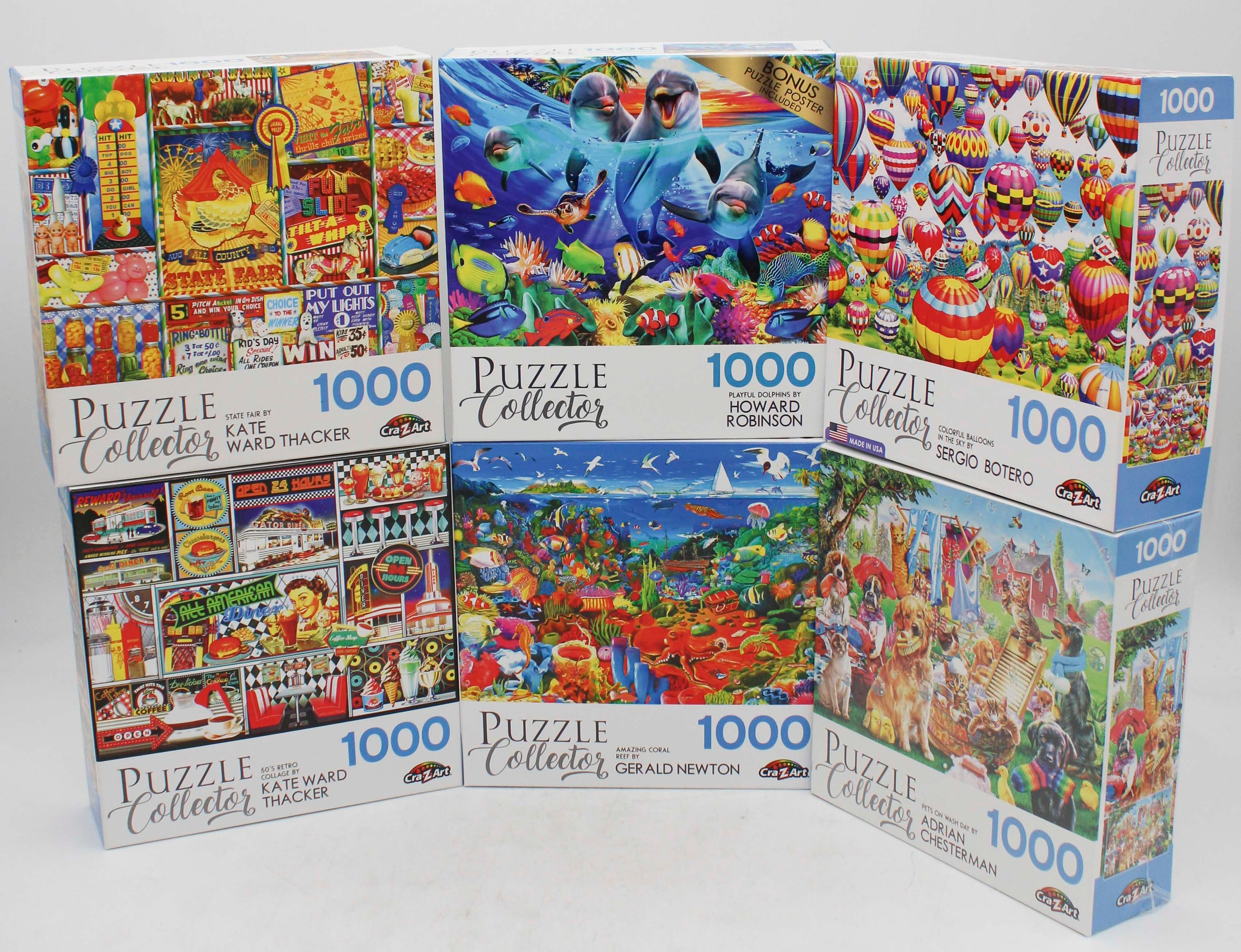 PUZZLE COLLECTOR 60'S RETRO 1000pc ASSORTMENT