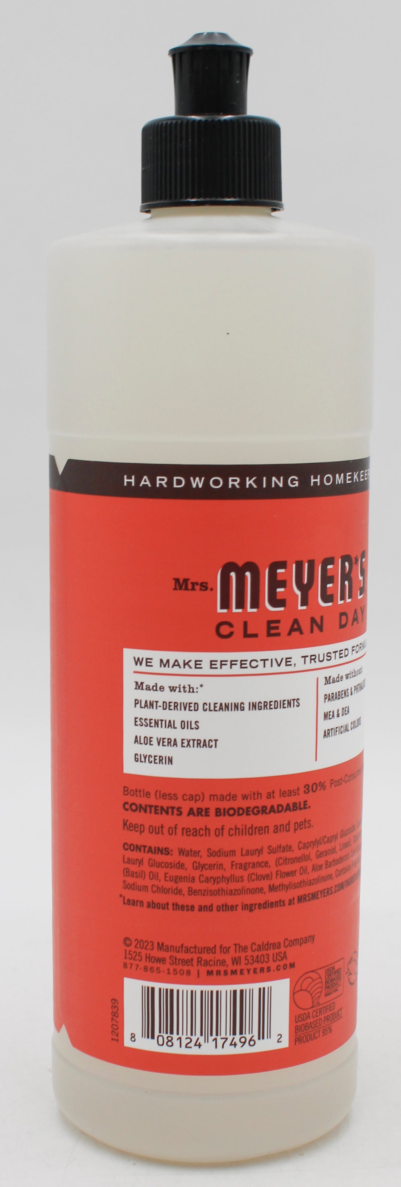 MRS MEYERS LIQUID DISH SOAP RADISH 16oz US