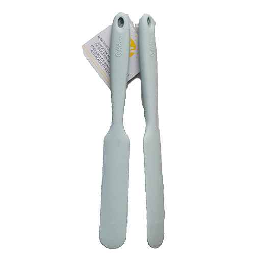 WILTON SILICONE ICING SPATULA MINI 2CT-LIGHT BLUE