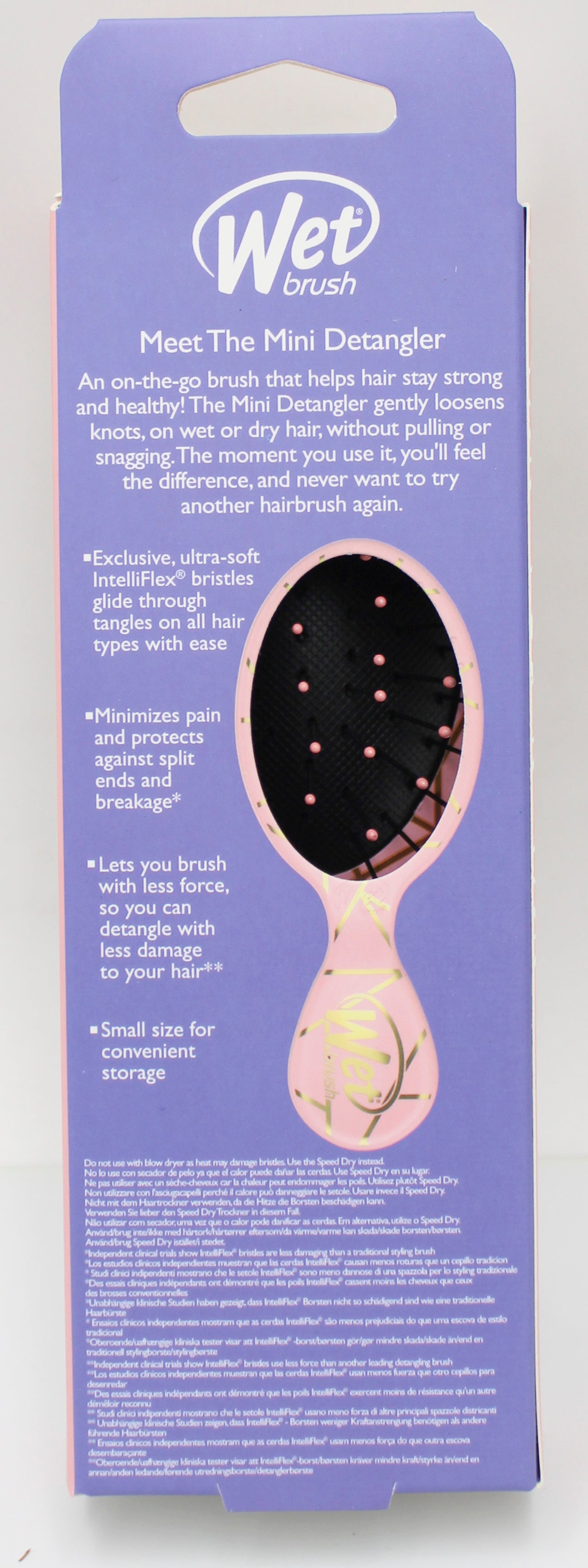 WET BRUSH MINI DETANGLER-GEO-PEACH (2022) NI