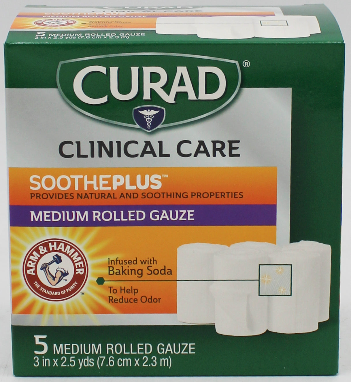 CURAD ROLLED GAUZE 3"x90" 5ct NI