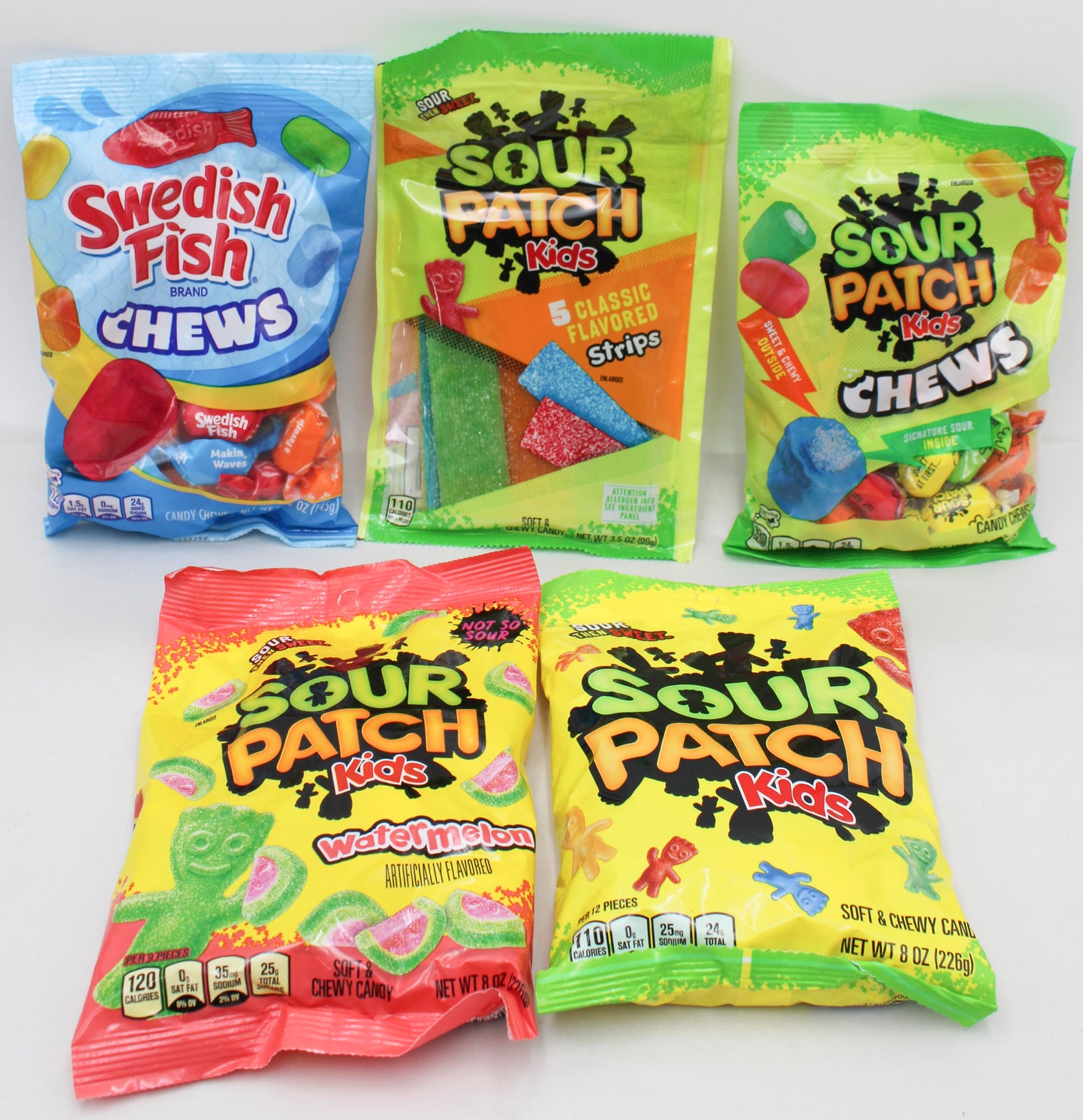 SOUR PATCH SWEEDISH FISH CHEW STRIPS  FS  BB 10/9/26