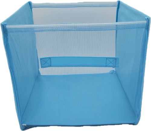 HOME CREATIONS STORAGE CUBE 12x12x12x LIGHT BLUE