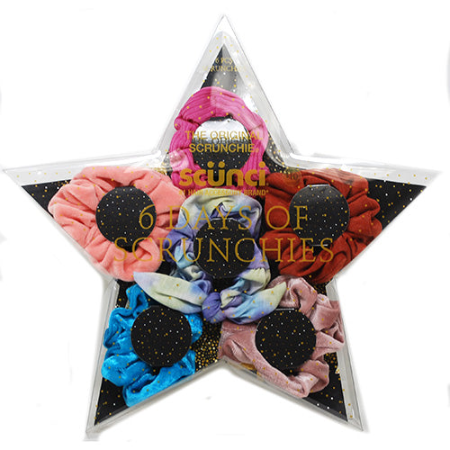 SCUNCI 6DAYS OF HAIR SCRUNCHIES GIFT SET-ASST/NI