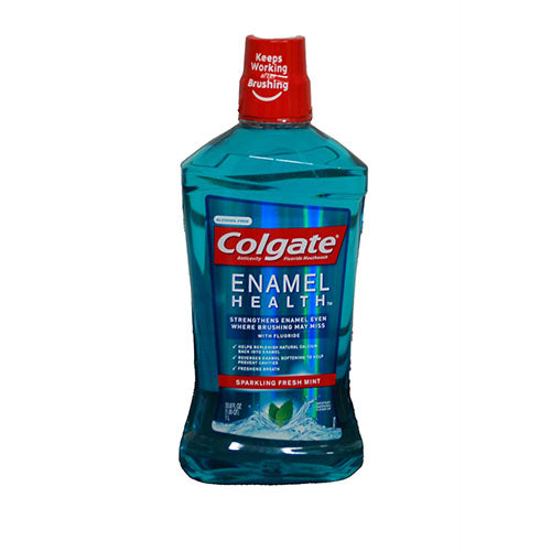 HOLD COLGATE MOUTH WASH 33.8OZ-SPARKLING FRESH MINT EXP 10/31/23 NI